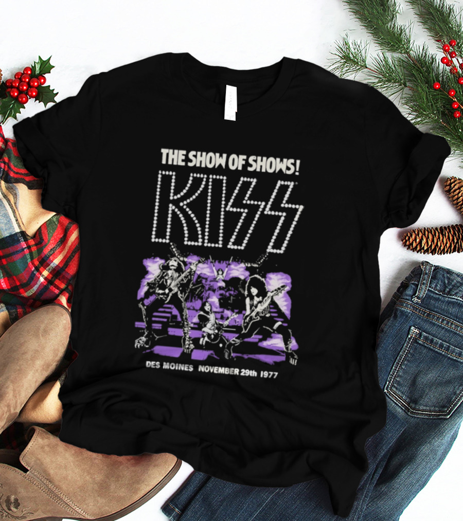 Kiss The Show Of Shows Des Moines November 29 1977 T-Shirt