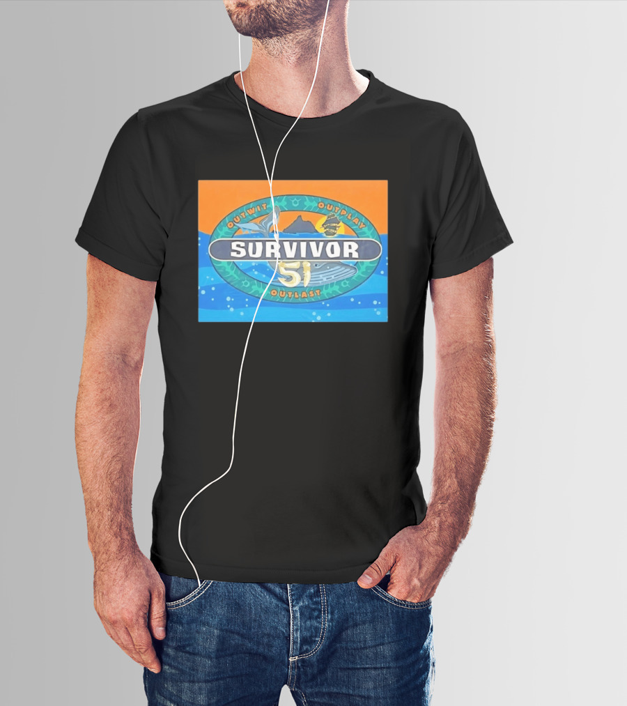 Survivor 51 Outwit Outplay Outlast Whale And Ship Reality TV T-Shirt