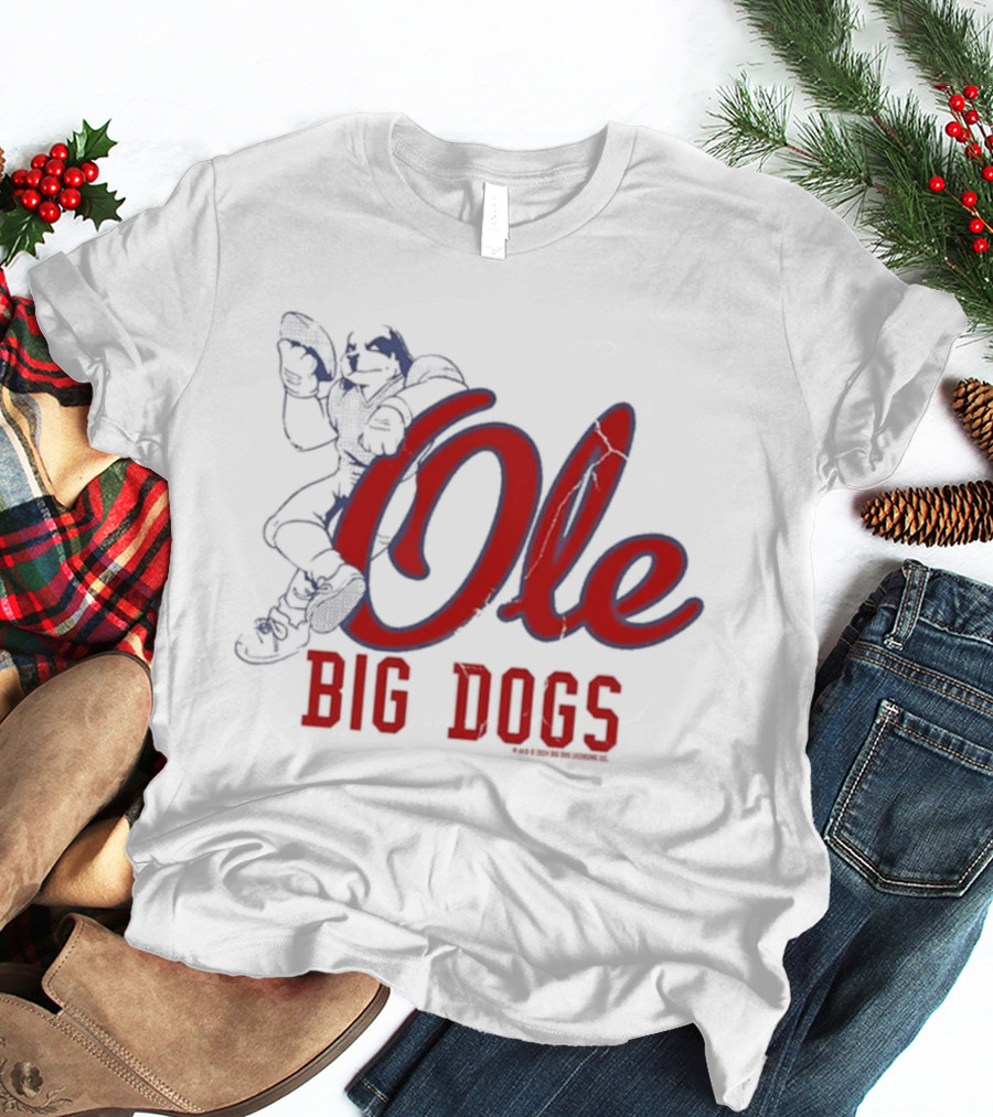 Ole Big Dogs Mississippi Football Spirit BDCF T-Shirt