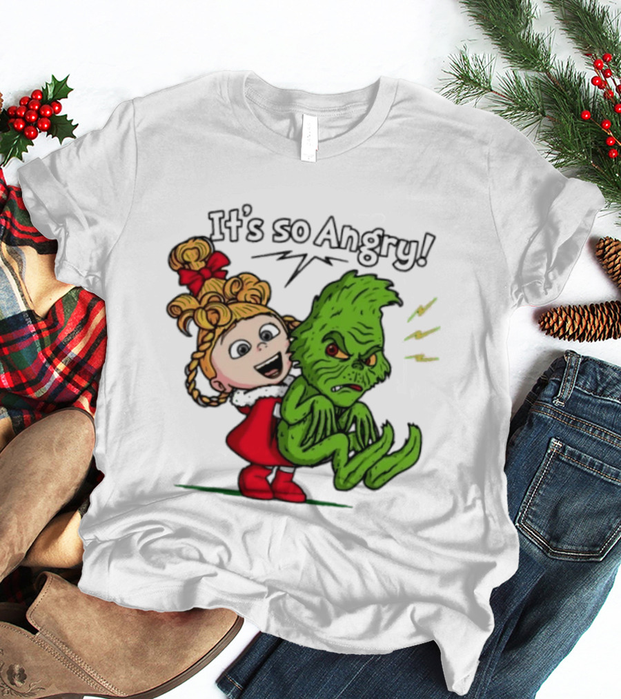 Cindy Lou Who Grinch It's So Angry Holiday Scene T-Shirt