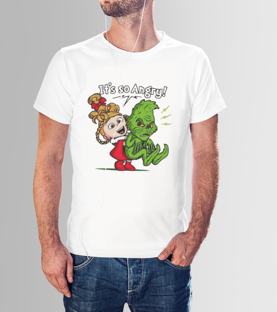 Cindy Lou Who Grinch It's So Angry Holiday Scene T-Shirt