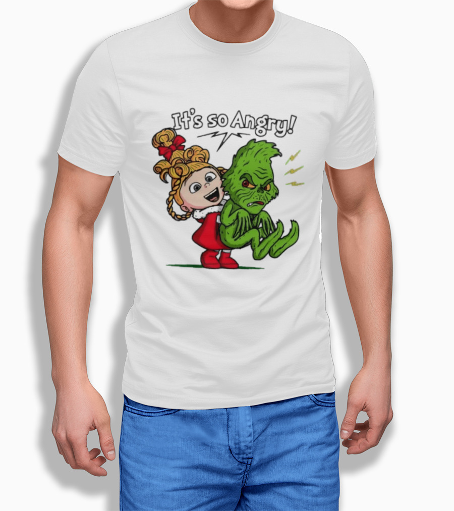 Cindy Lou Who Grinch It's So Angry Holiday Scene T-Shirt