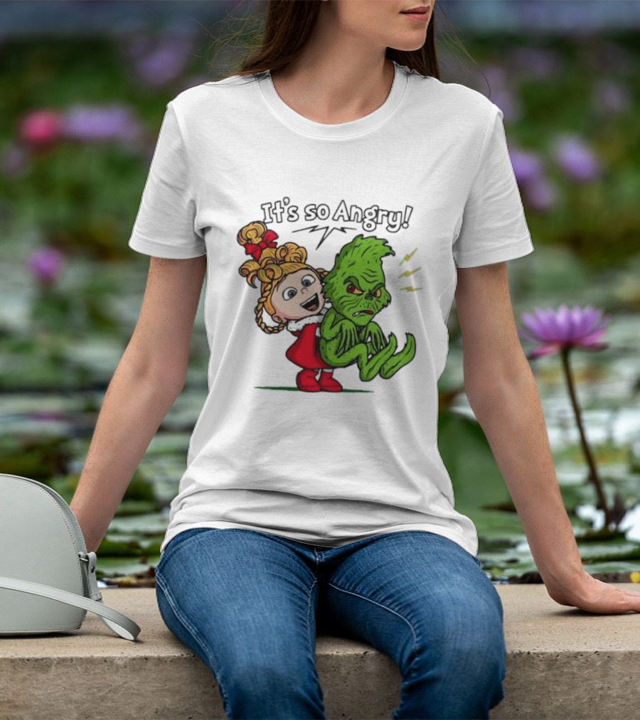 Cindy Lou Who Grinch It's So Angry Holiday Scene T-Shirt