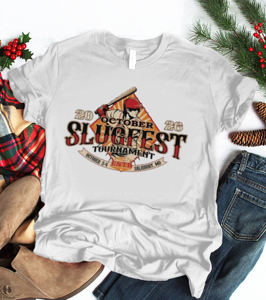October Slugfest Tournament 2026 ESTB Salisbury MD October 3 4 T-Shirt