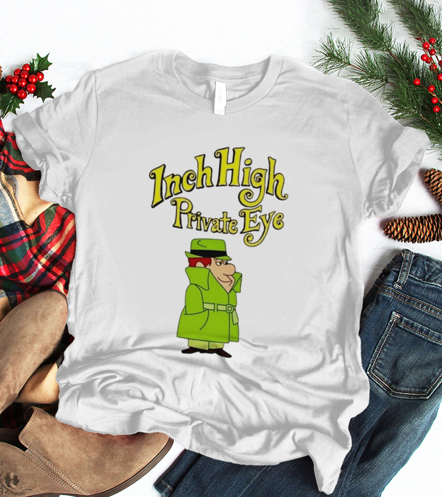 Inch High Private Eye Detective Cartoon Character 1970s Nostalgia T-Shirt