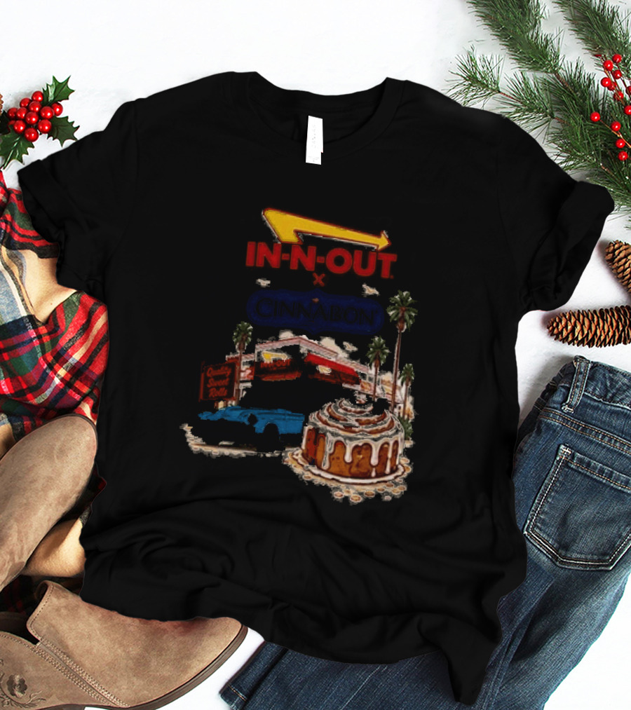 IN N OUT Cinnabon Sweet Stops Better Together Vintage Vibes T-Shirt