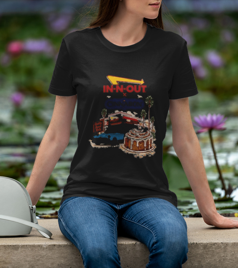 IN N OUT Cinnabon Sweet Stops Better Together Vintage Vibes T-Shirt
