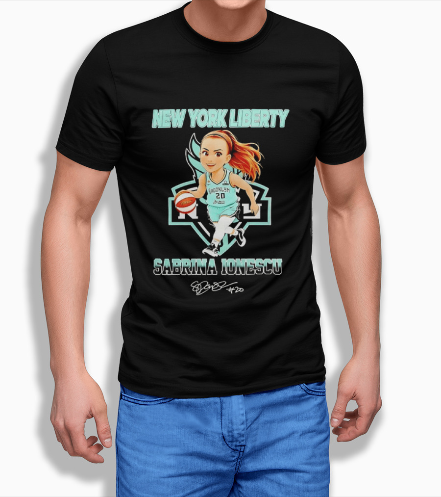 New York Liberty Sabrina Ionescu Brooklyn Basketball T-Shirt