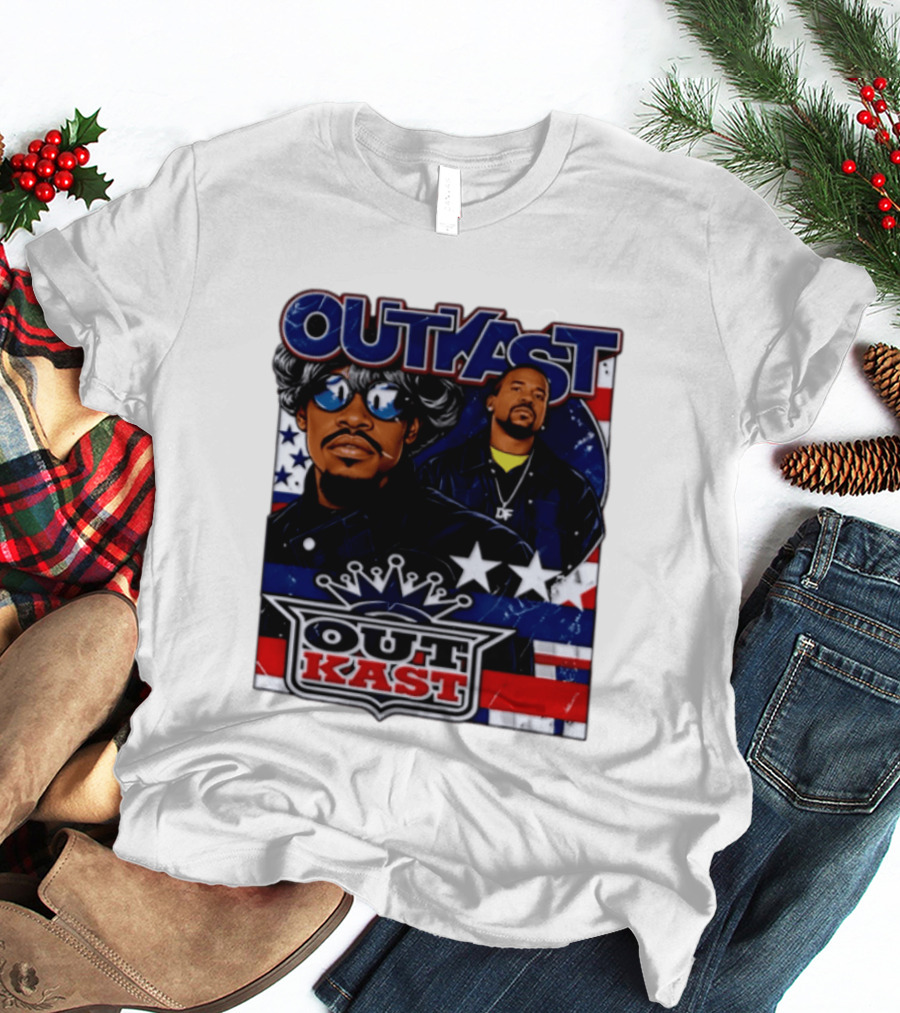 Outkast Legendary Duo Music Icon Stars And Stripes T-Shirt