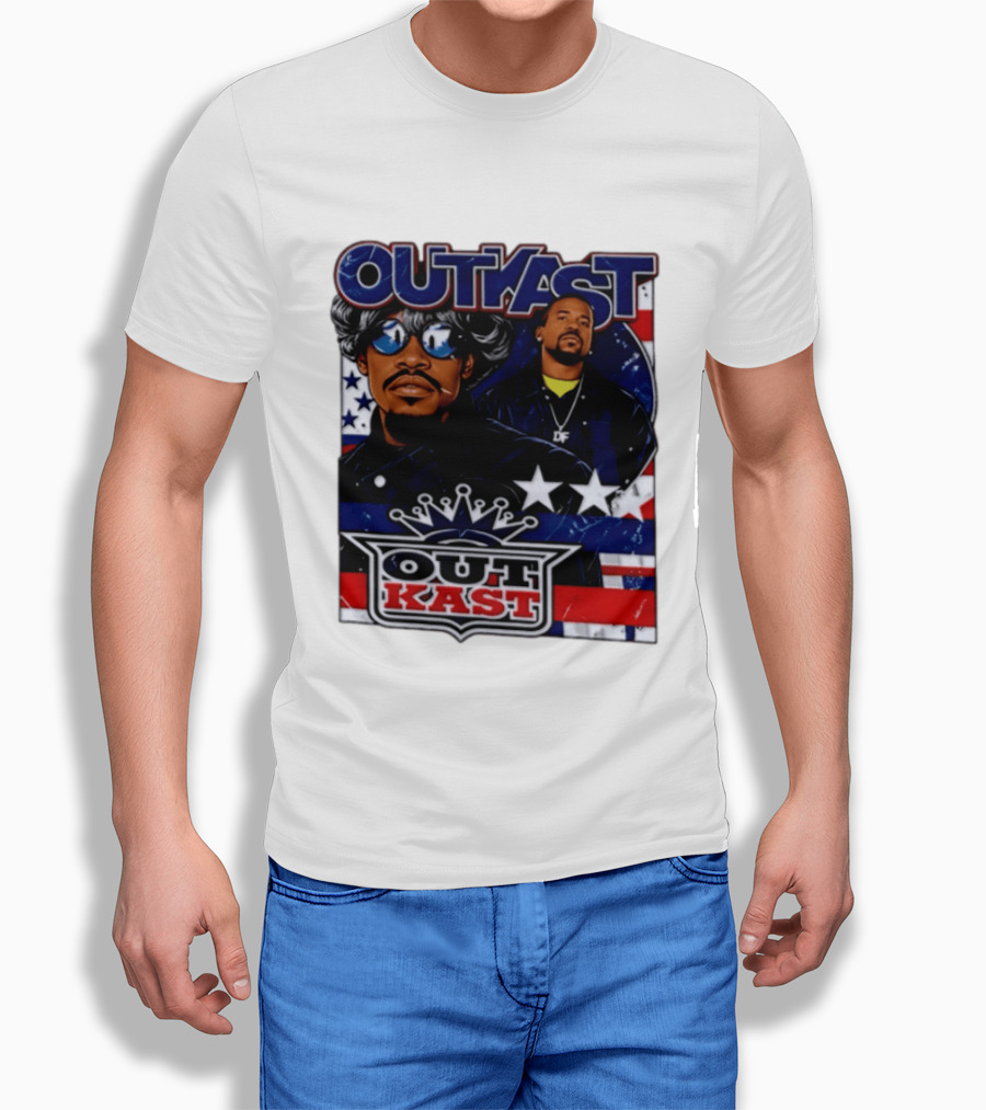Outkast Legendary Duo Music Icon Stars And Stripes T-Shirt