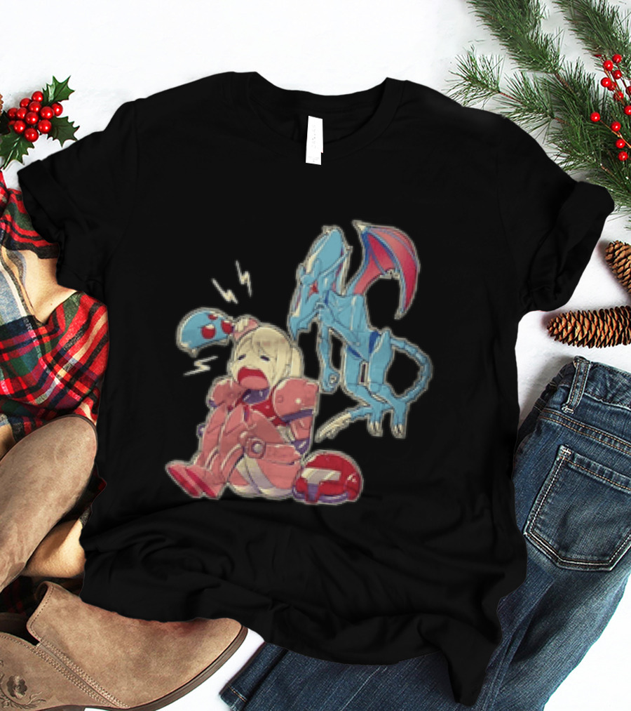 Samus Aran Metroid Bonk Cute Ridley And Chibi T-Shirt