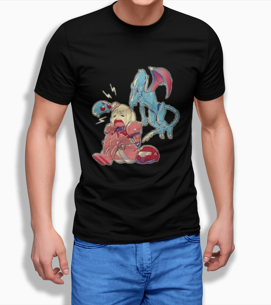 Samus Aran Metroid Bonk Cute Ridley And Chibi T-Shirt