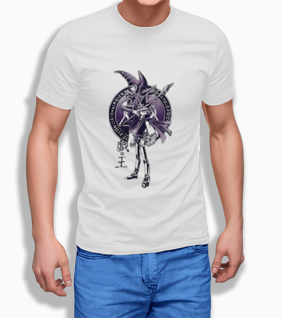 Yu Gi Oh Yami Yugi Dark Magician Spellcaster Symbol Anime T-Shirt