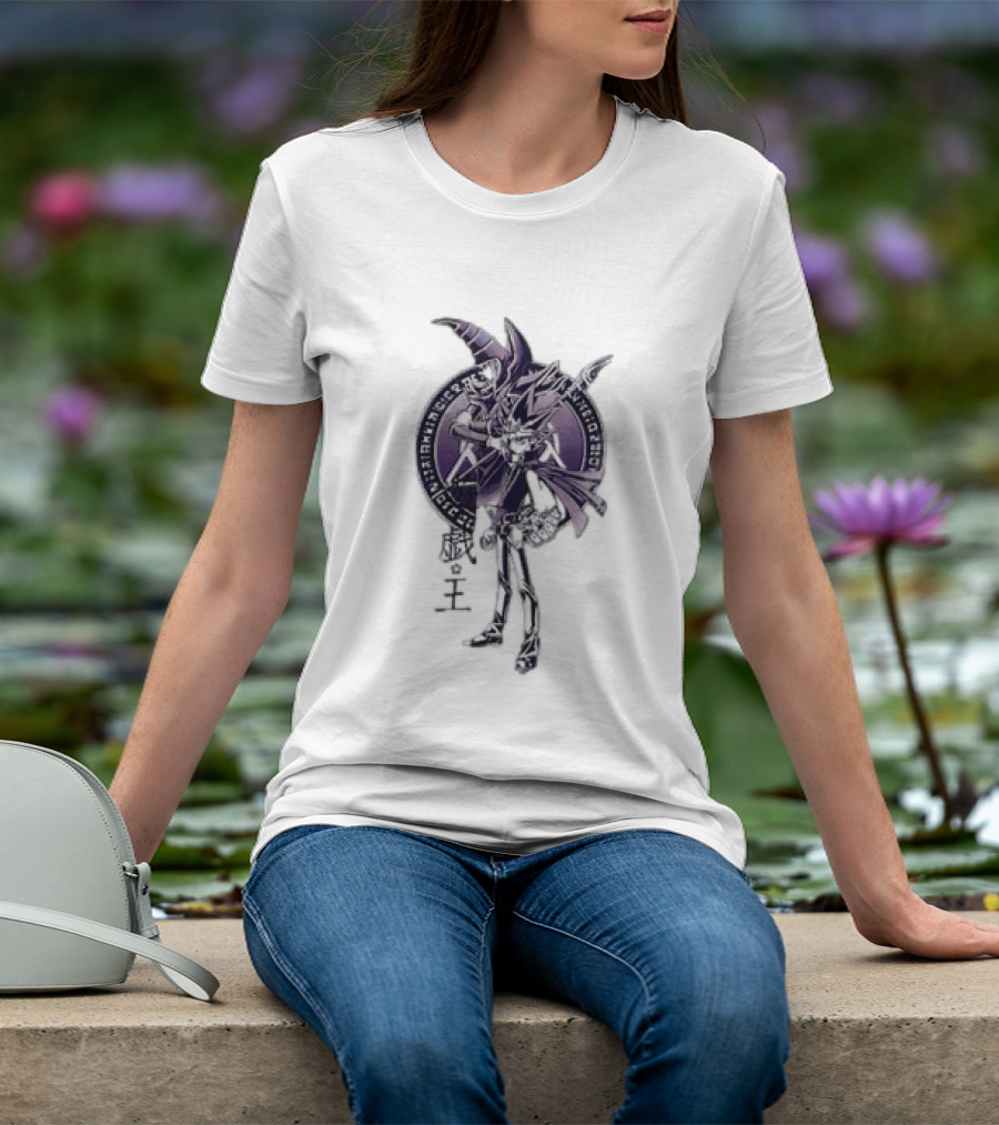 Yu Gi Oh Yami Yugi Dark Magician Spellcaster Symbol Anime T-Shirt