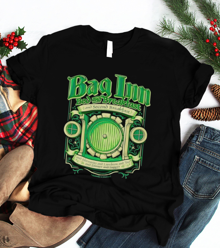 Bag Inn Bed And Breakfast Second Breakfast Elevensies Luncheon Tea Dinner Supper T-Shirt