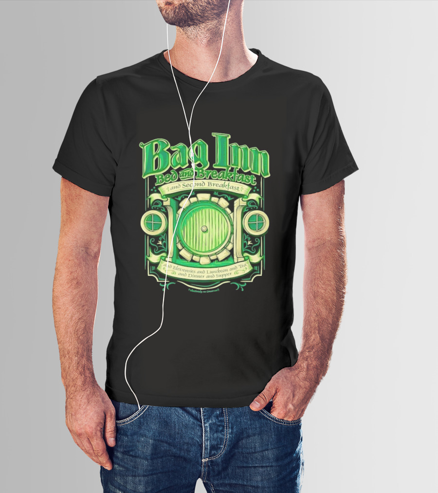 Bag Inn Bed And Breakfast Second Breakfast Elevensies Luncheon Tea Dinner Supper T-Shirt