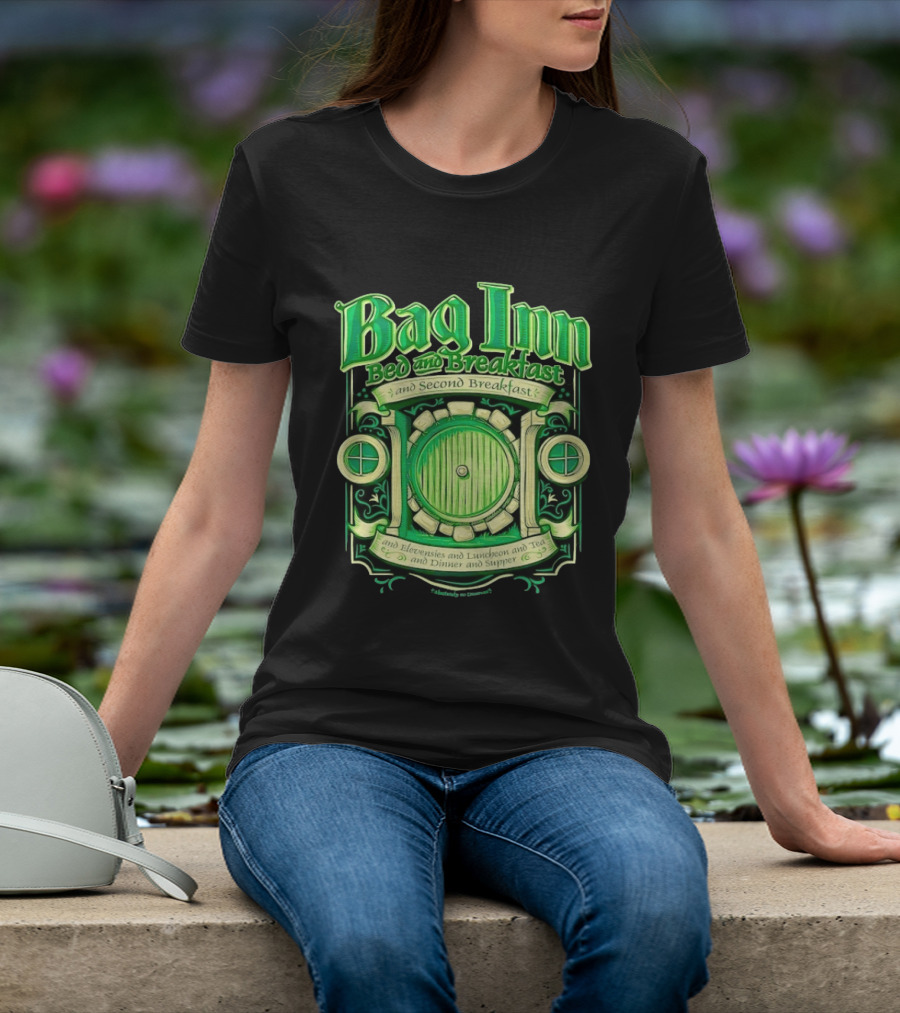 Bag Inn Bed And Breakfast Second Breakfast Elevensies Luncheon Tea Dinner Supper T-Shirt