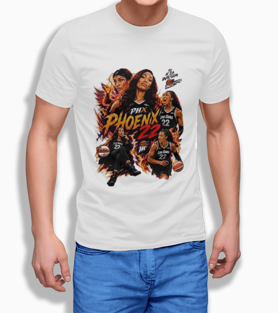 A'ja Wilson PHX Mercury Phoenix Los Suns 22 Basketball T-Shirt