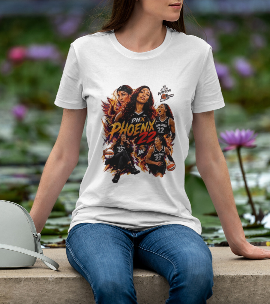 A'ja Wilson PHX Mercury Phoenix Los Suns 22 Basketball T-Shirt