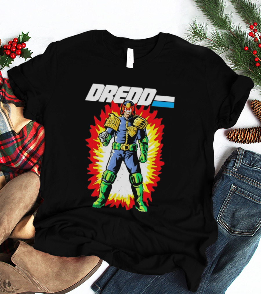 Judge Dredd 2000 AD Comic Sci Fi Hero Burst T-Shirt