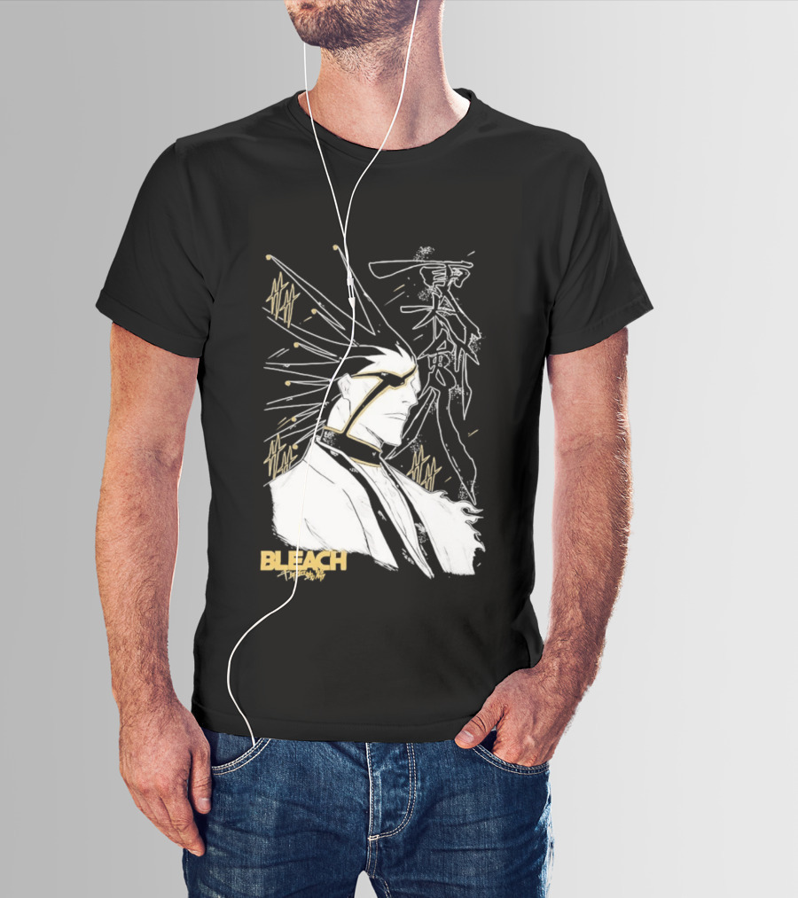 Kenpachi Zaraki Bleach Thousand Year Blood War Fan Art Character Sketch T-Shirt