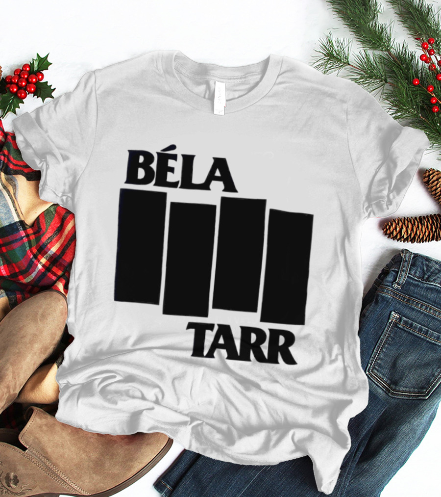 Béla Tarr Block Logo Homage Black Flag T-Shirt