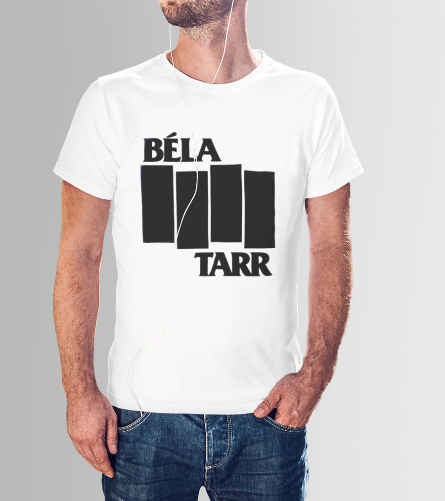 Béla Tarr Block Logo Homage Black Flag T-Shirt