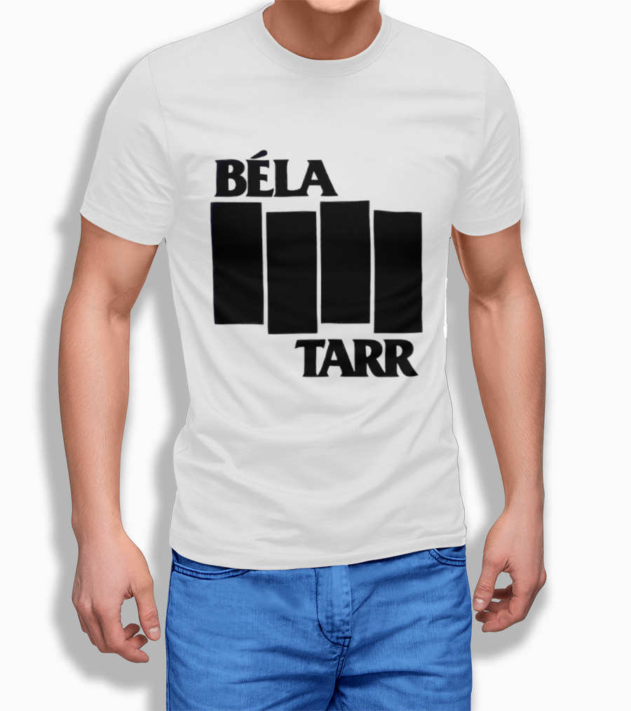 Béla Tarr Block Logo Homage Black Flag T-Shirt