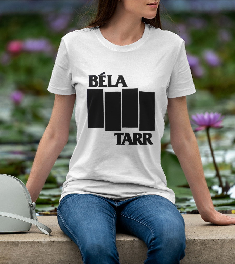 Béla Tarr Block Logo Homage Black Flag T-Shirt