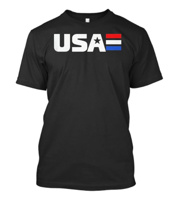 USA Star Stripes Red White And Blue Patriotic T-Shirt