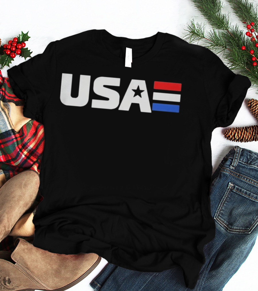 USA Star Stripes Red White And Blue Patriotic T-Shirt