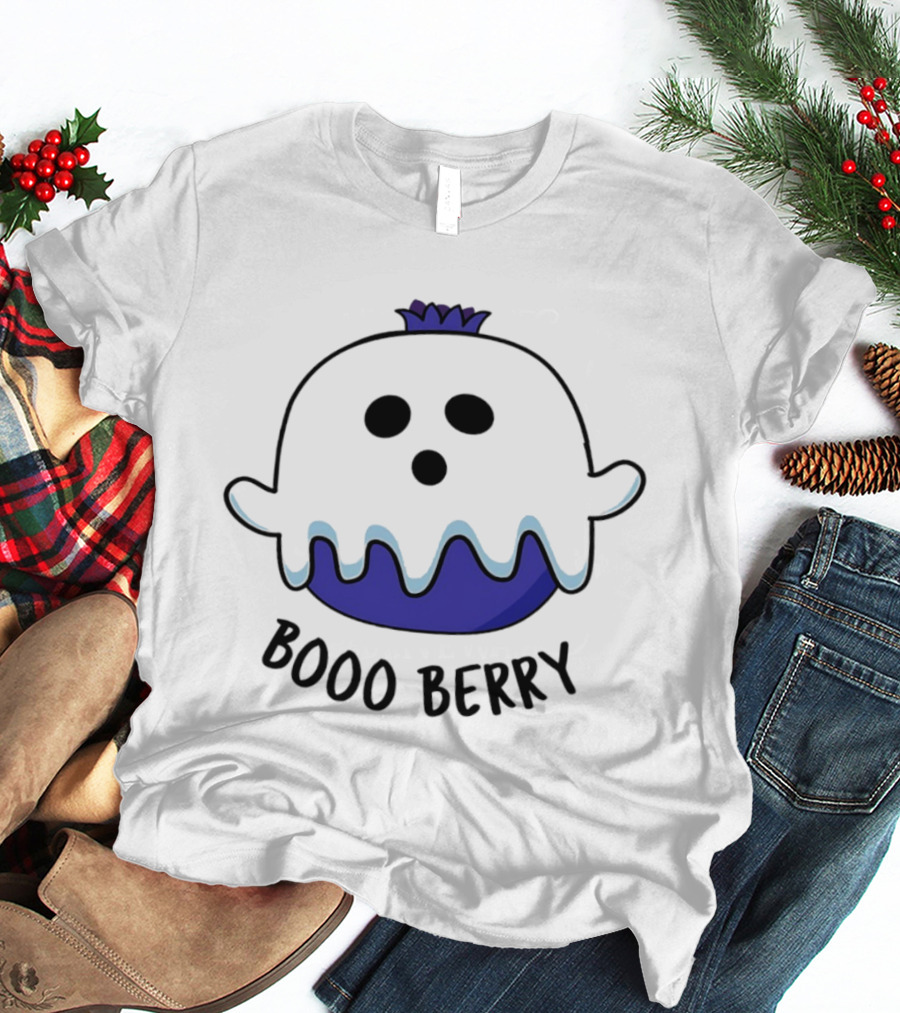 Boo Berry Ghost General Mills Cereal Inspired Booo Berry Ghost T-Shirt