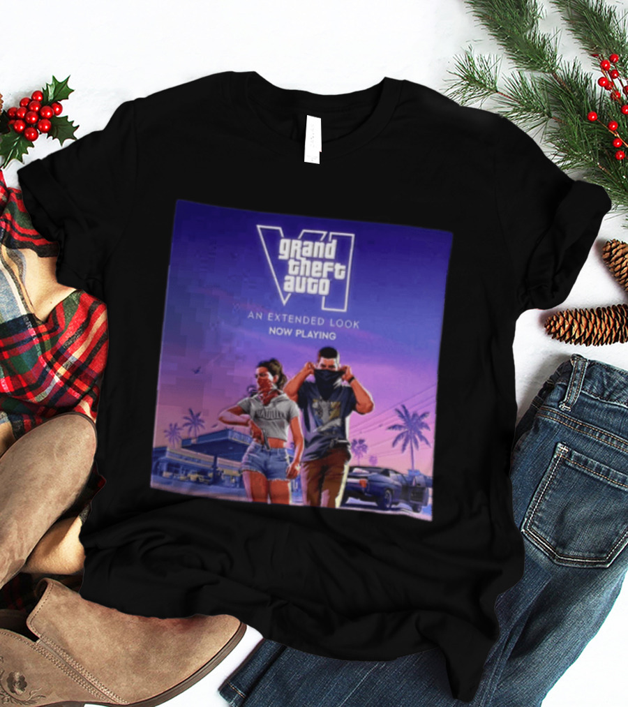 Grand Theft Auto VI Lucia Jason An Extended Look Now Playing T-Shirt