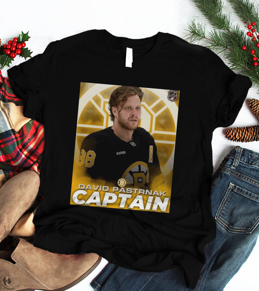 David Pastrnak Captain Boston Bruins NHL Hockey 88 T-Shirt