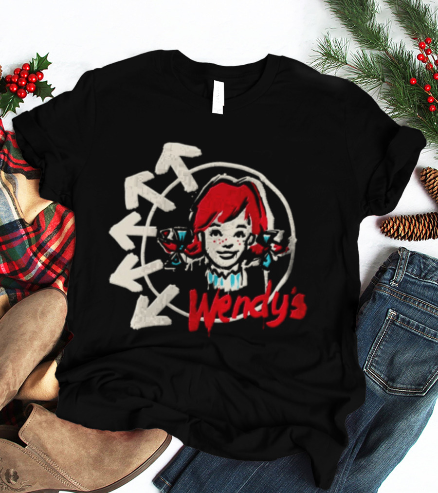 Wendy's Songs To Listen To In A Parking Lot Two Sided Bow Arrows T-Shirt