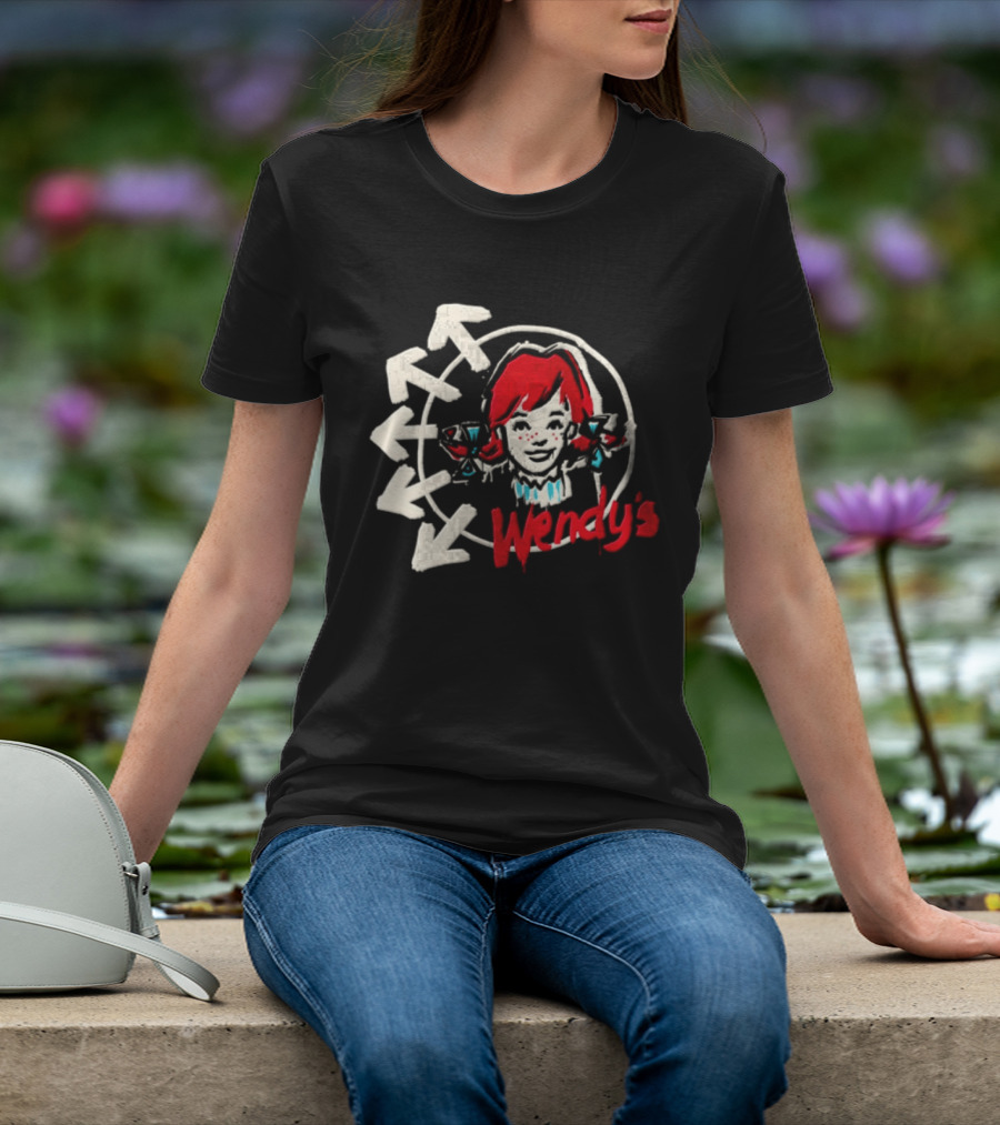 Wendy's Songs To Listen To In A Parking Lot Two Sided Bow Arrows T-Shirt