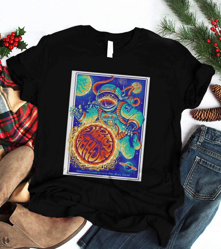 Dip Heads Astronaut Space Art August 23 2026 Houston TX Cynthia Woods Mitchell Pavilion T-Shirt