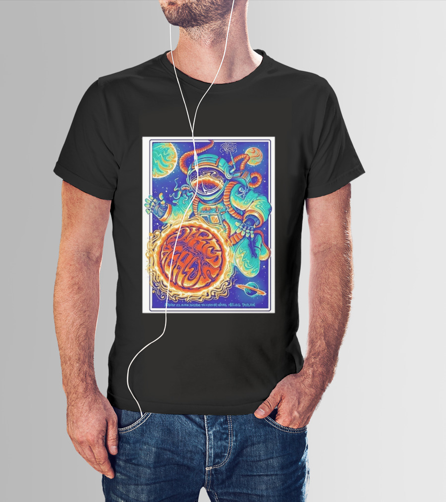 Dip Heads Astronaut Space Art August 23 2026 Houston TX Cynthia Woods Mitchell Pavilion T-Shirt