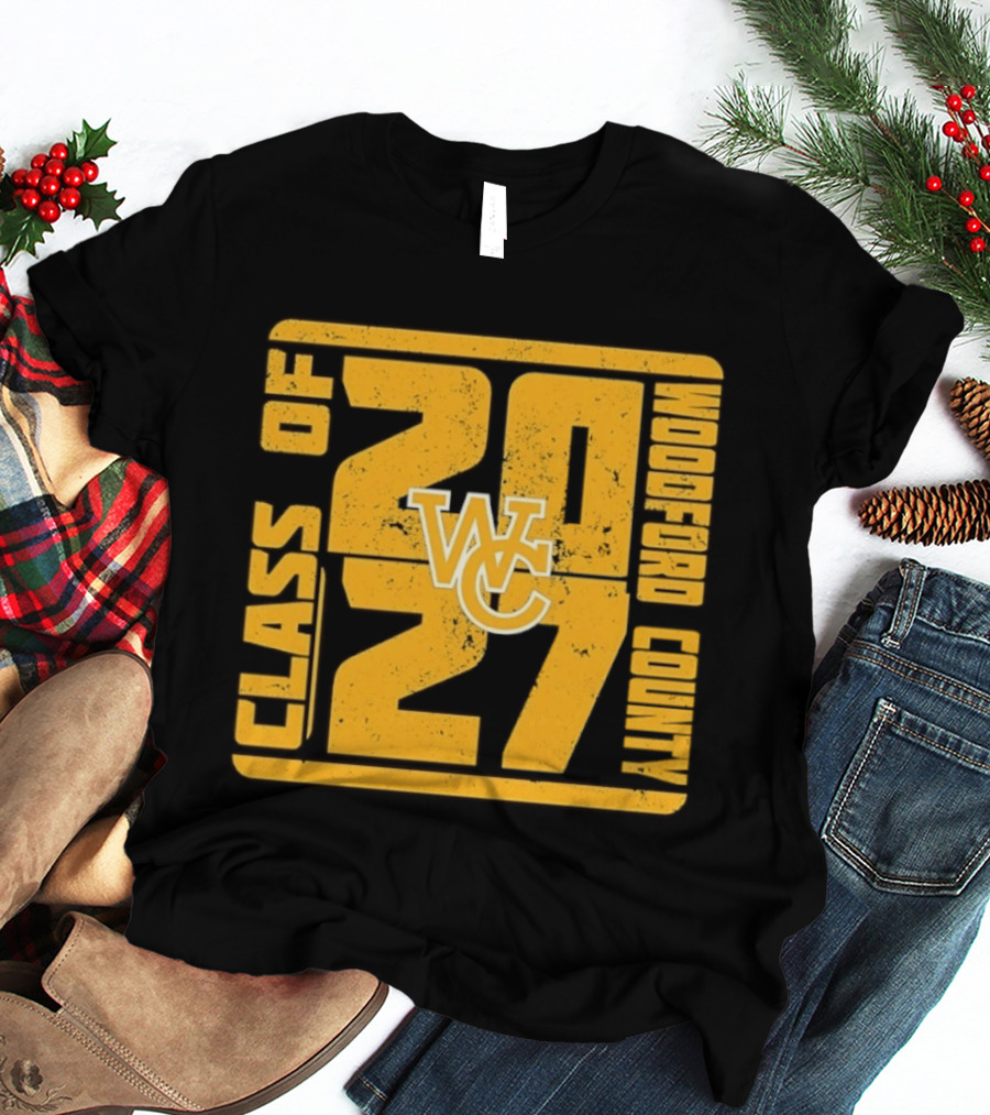 Distressed WC Class Of 2027 Woodford County T-Shirt