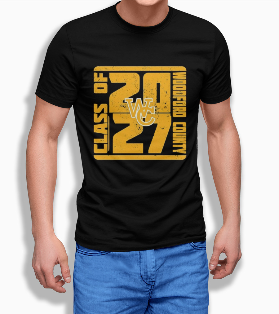 Distressed WC Class Of 2027 Woodford County T-Shirt