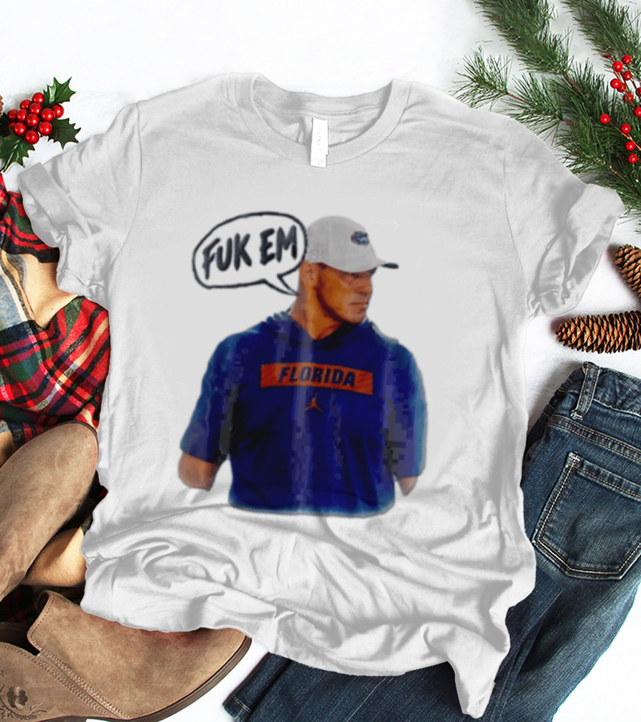 FLORIDA Coach Billy Napier Fuk Em Speech Bubble T-Shirt