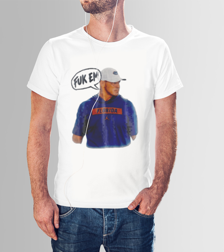 FLORIDA Coach Billy Napier Fuk Em Speech Bubble T-Shirt