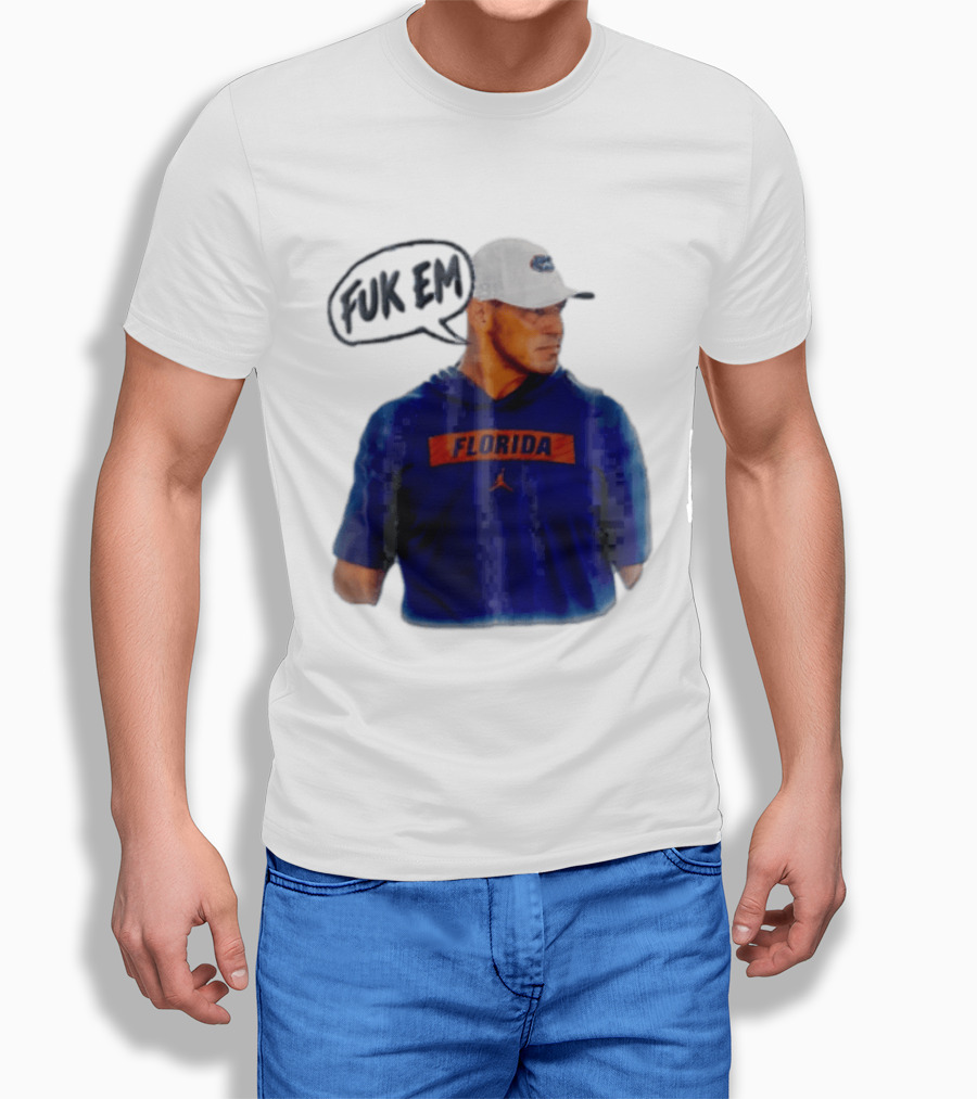 FLORIDA Coach Billy Napier Fuk Em Speech Bubble T-Shirt