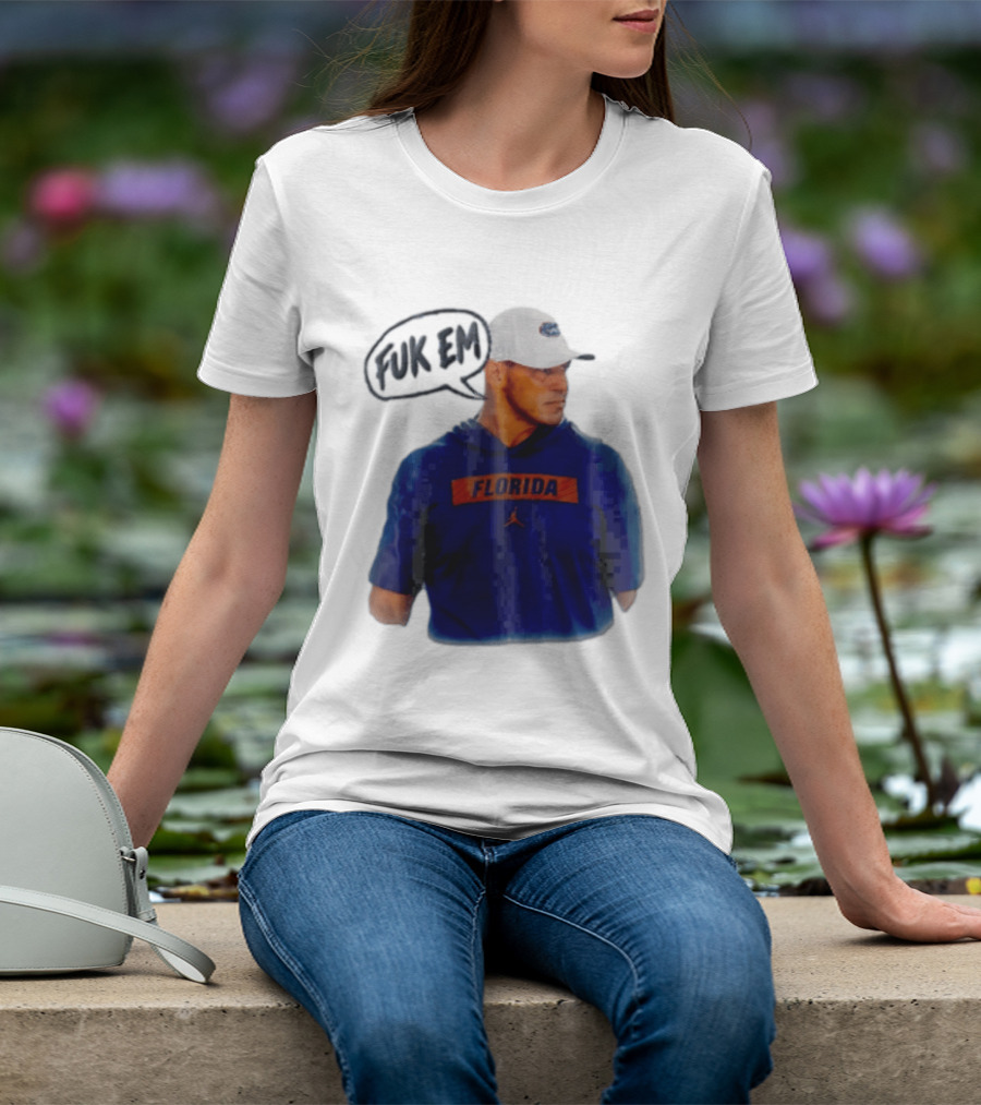 FLORIDA Coach Billy Napier Fuk Em Speech Bubble T-Shirt