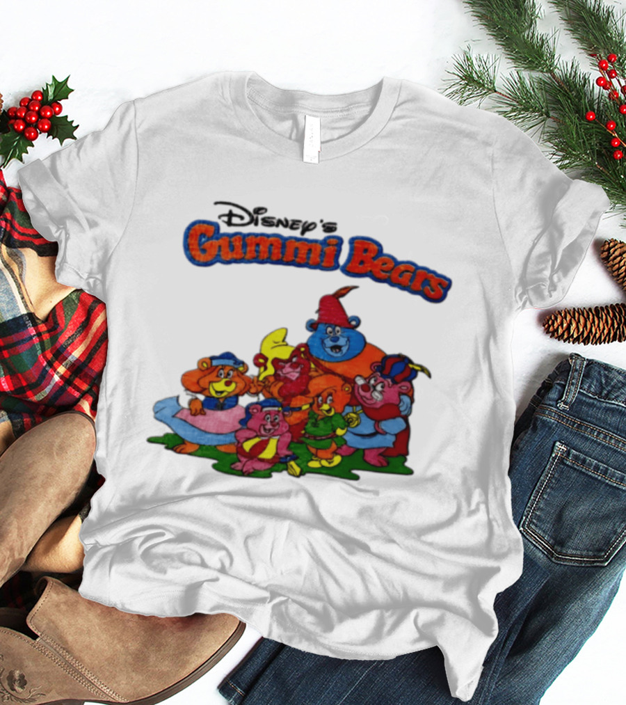 Disney's Gummi Bears 1985 Colorful Group Of Five Characters T-Shirt