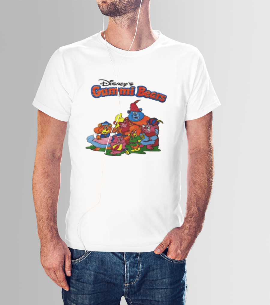 Disney's Gummi Bears 1985 Colorful Group Of Five Characters T-Shirt