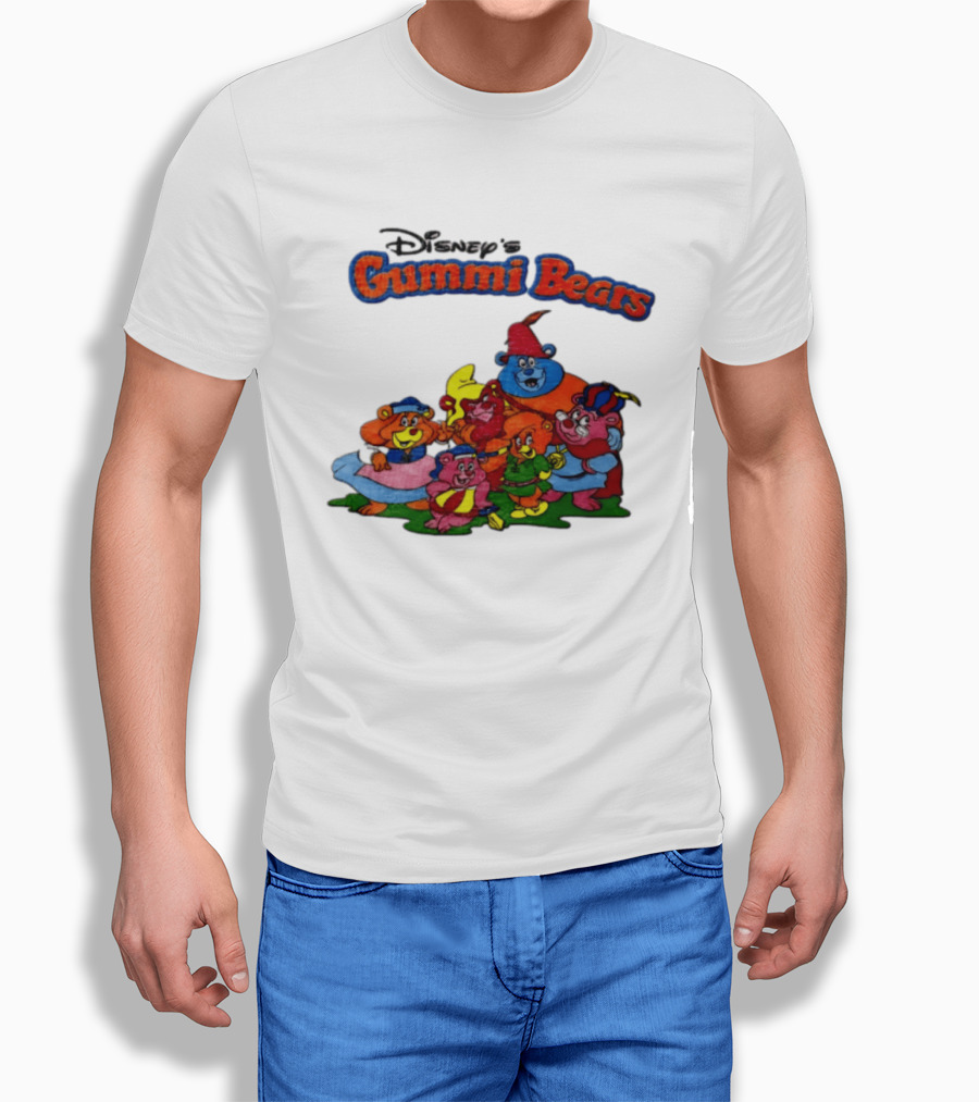 Disney's Gummi Bears 1985 Colorful Group Of Five Characters T-Shirt