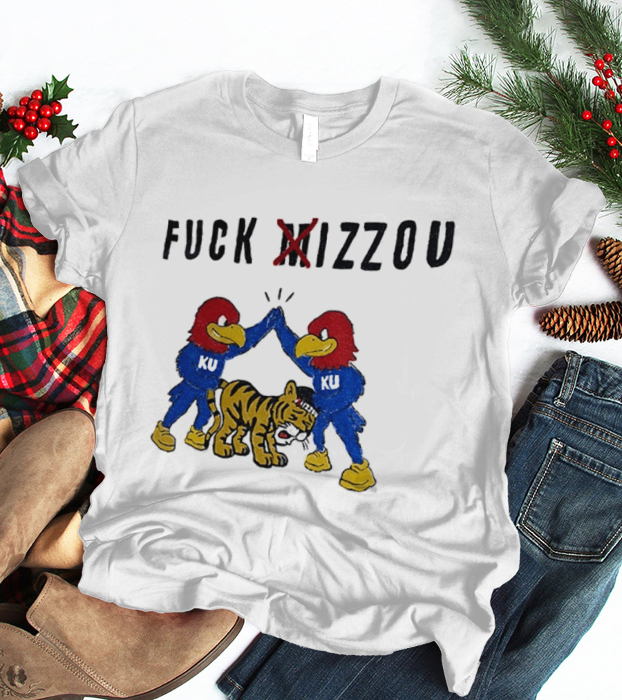 Fuck Mizzou KU Jayhawks Rivalry Missouri Tigers T-Shirt