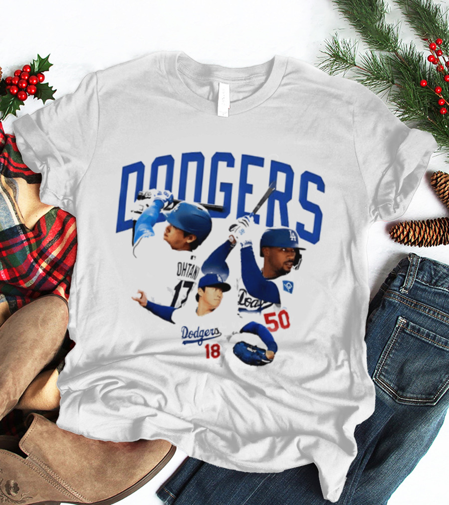 Los Angeles Dodgers Shohei Ohtani Mookie Betts Yoshinobu Yamamoto 17 18 50 T-Shirt