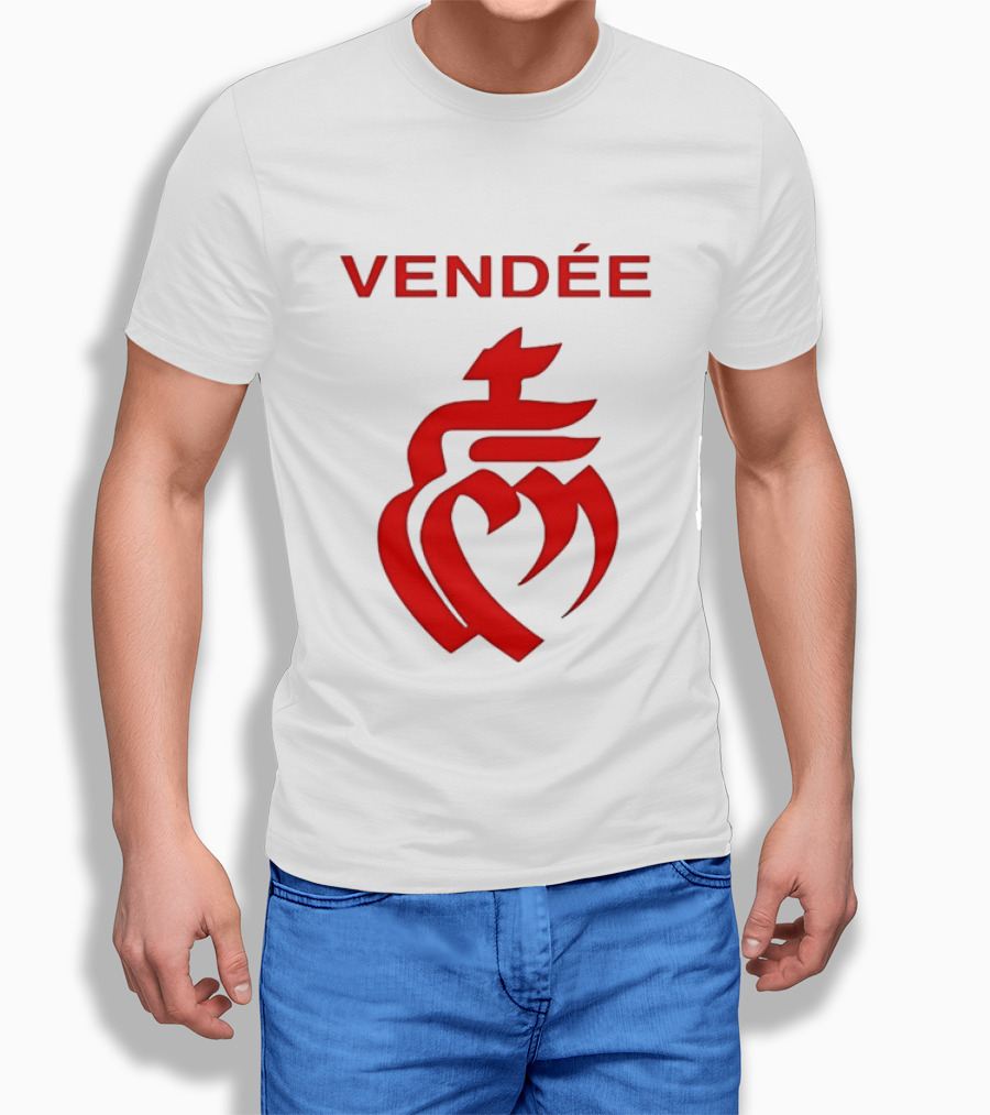 Vendée Sacred Heart Emblem France T-Shirt
